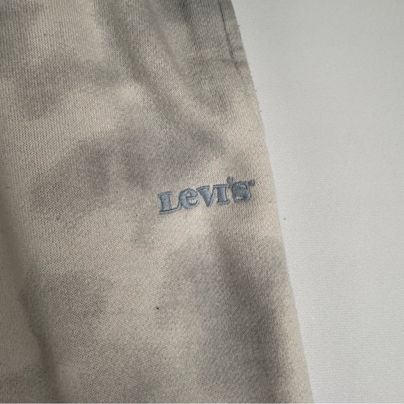 Levi’s Women’s 1X Tie-Dye Sweatpants Joggers – Gray/White Loungewear - Picture 2 of 8